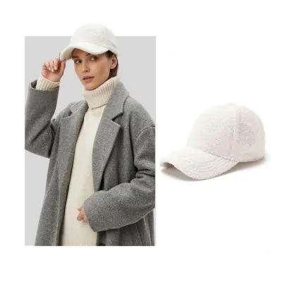 Cap Corderito Peluche Blanco