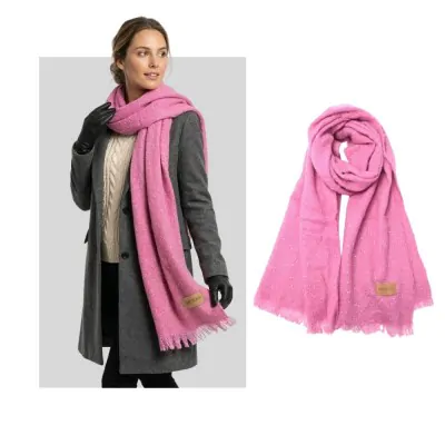 Manton Liso Con Lentejuelas 50x200 Rosa