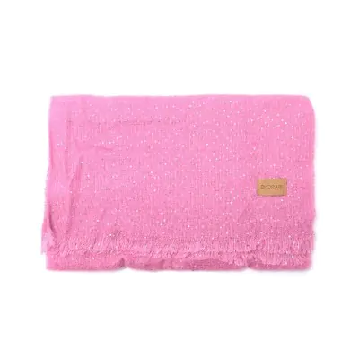 Manton Liso Con Lentejuelas 50x200 Rosa
