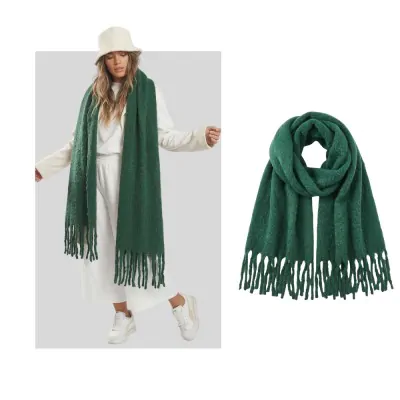 Manton Nube Liso 42x180 Verde Botella