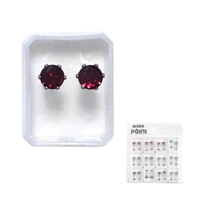 Aros Abridor Acero Stras N5 Plateado Color X12