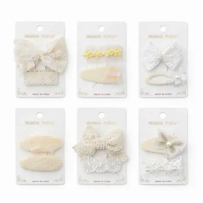 Set Pico Delicado Encaje Blanco X6