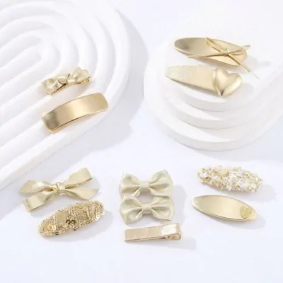 Set Pico Delicado Dorado X6