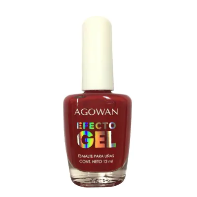 Esmalte Agowan Gel Cremoso 10ml G06 Rojo X2