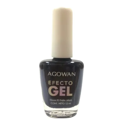 Esmalte Agowan Gel Cremoso 10ml G11 Negro X2