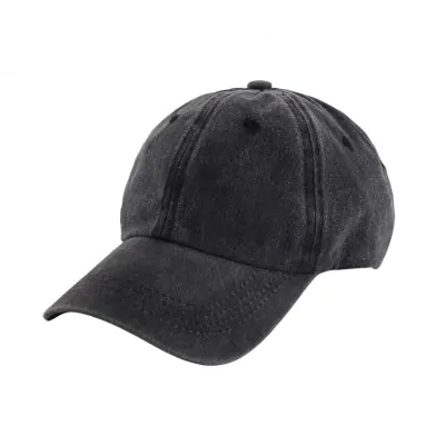 Cap Gastado Denim Negro