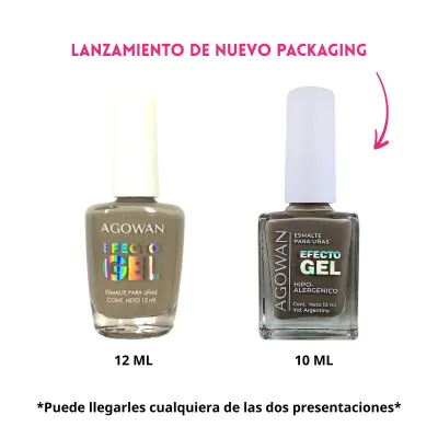Esmalte Agowan Gel Cremoso 10ml G25 X2