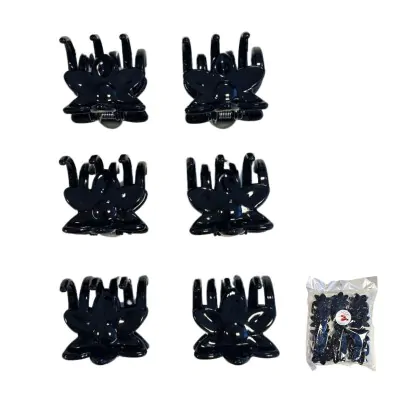 Broche Flor Grande Negro