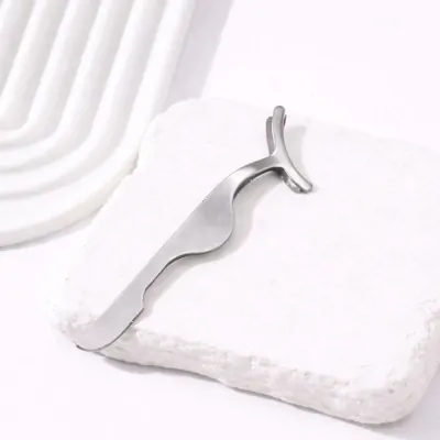 Pinza Pestanas Plateado X12