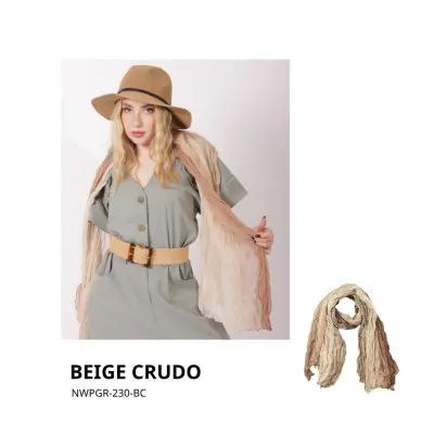 Chalina Panuelo Bicolor Beige Crudo