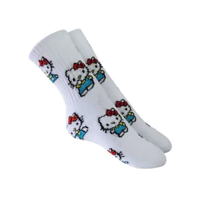 Medias 1/3 Caña Chicos Estampado Hello Kitty & Friends Talle 5 Elemento X12