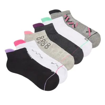 Medias Soquete Soft Con Lengueta Toalla En Planta Y Mesh Respirable Dama Deportivo Elemento X12