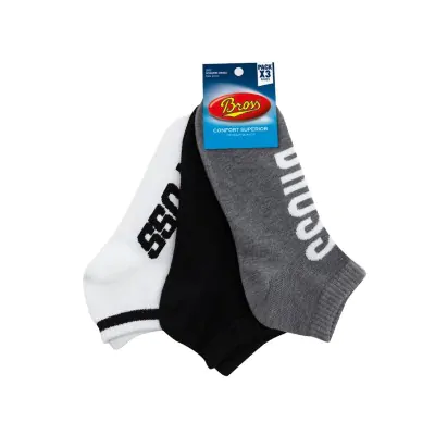 Medias Pack X3 Soquete Bross Hombre Surtido