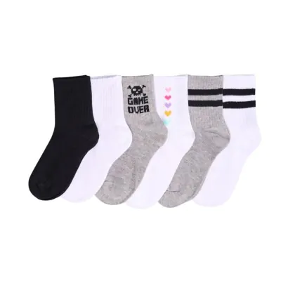 Medias 1/3 Cana Morley Estampado Surtido Talle 5 Elemento X12