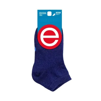 Medias Soquete Azul Talle 4 Elemento X12