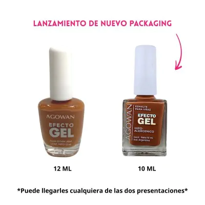 Esmalte Agowan Gel Cremoso 10ml K31 (k32) X2