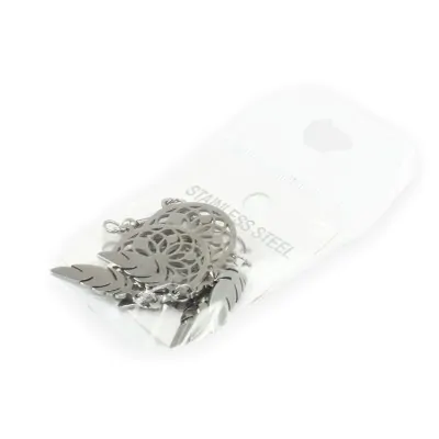 Aros Acero Dije 3 Plumas X12