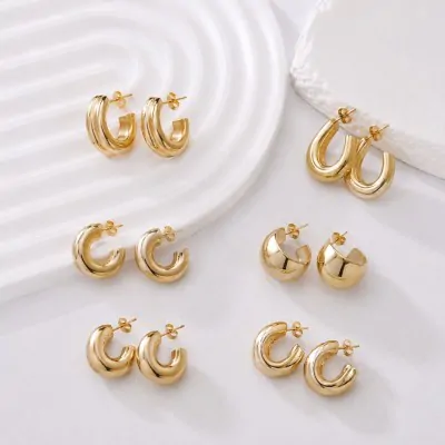 Aros Argolla Ccb A Dorado X12