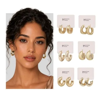 Aros Argolla Ccb A Dorado X12