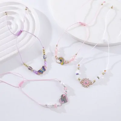 Pulsera Soga Aplique Infantil X12