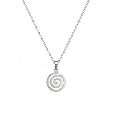 Collar Acero Quirurgico 316l Con Dije Espiral