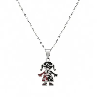 Collar Acero Quirurgico 316l Con Dije Nena