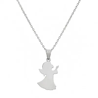 Collar Acero Quirurgico 316l Con Dije Angel