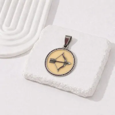 Dije Acero Medalla Zodiaco Sagitario