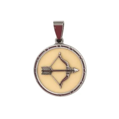 Dije Acero Medalla Zodiaco Sagitario