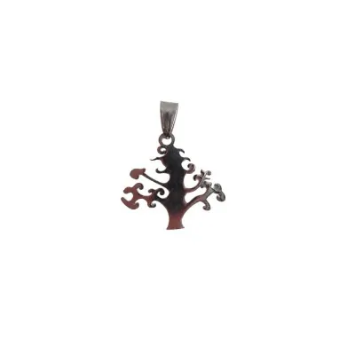 Dije Acero Simple Arbol Bruja