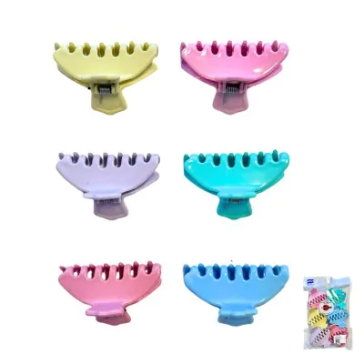 Broche 7 Dientes 5cm Pastel