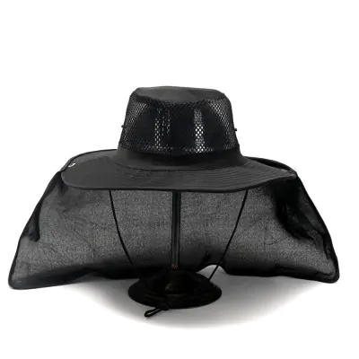 Gorro Australiano Cubrenuca Negro