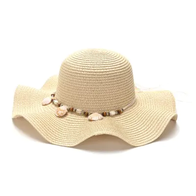 Sombrero Capelina Ondulada Piedras Crudo