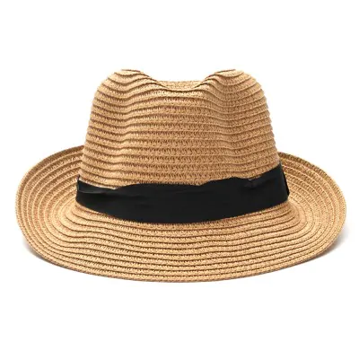 Sombrero Tanguero Trilby De Rafia Camel