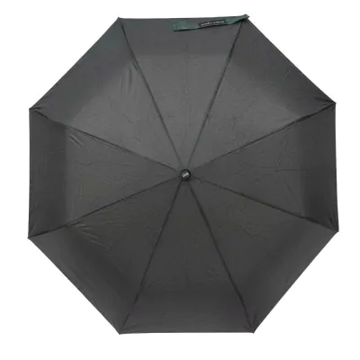 Paraguas Semi Automatico 21.5 Pulgadas Negro Cinta Verde