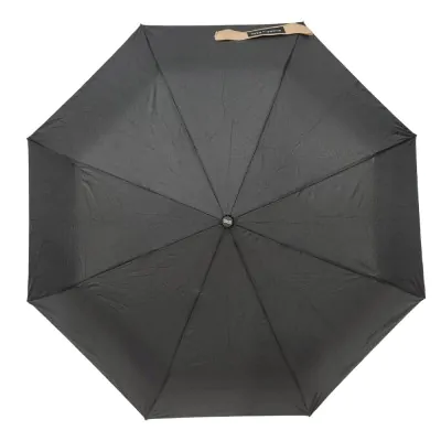 Paraguas Semi Automatico 21.5 Pulgadas Negro Cinta Beige
