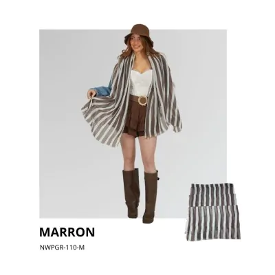 Chalina Rayada Franjas Marron