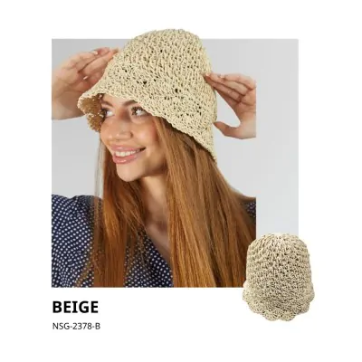 Piluso Calado Rafia Cerrado Beige