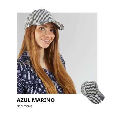 Cap Rayada Azul Marino