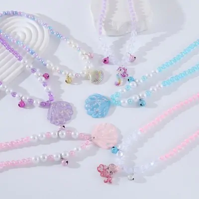 Collar Infantil Pelotitas Perlas -ostras X12