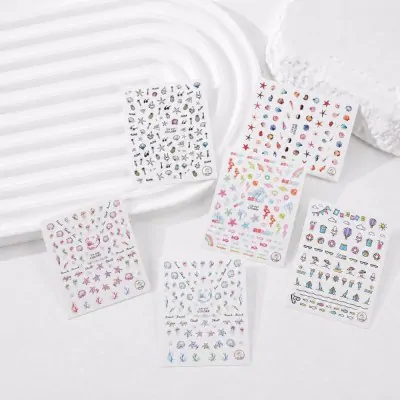 Sticker Para Uñas Vacacion X12