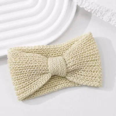 Vincha Turbante Tejido Beige