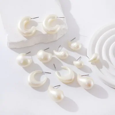 Aros Argolla Ccb Perlado X12