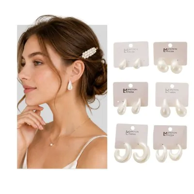 Aros Argolla Ccb Perlado X12