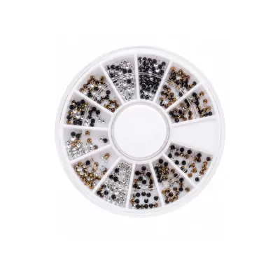 Decoracion Unas 3d En Rueda Stras Circulo N X12
