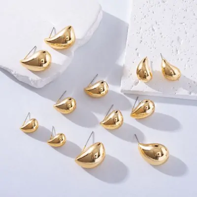 Aros Ccb Gota Dorada X12