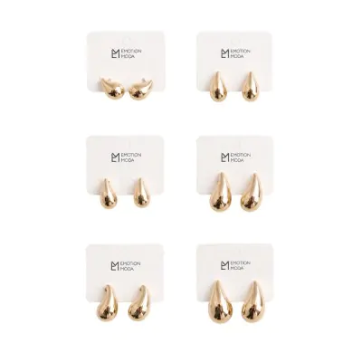 Aros Ccb Gota Dorada X12