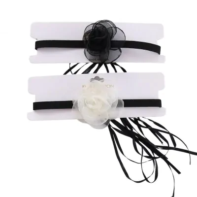 Choker Flor Tul Basico X12