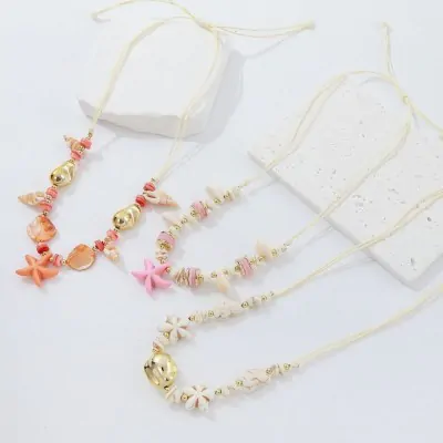 Collar Soga Oceano Dije Piedras X6