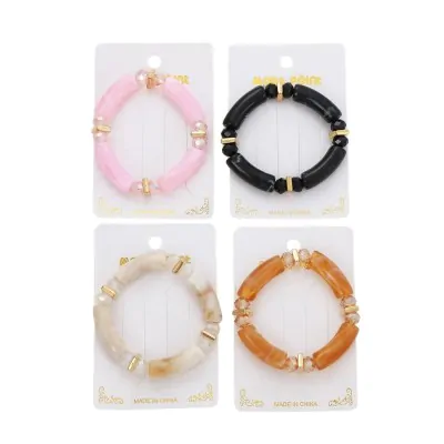 Pulsera Elastica Piedras -a X12
